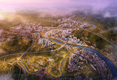 龍泉山東側沱江發展軸簡陽城區段城市設計